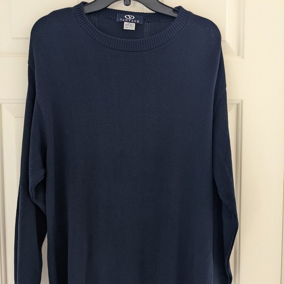 Vantage - Men's Navy Blue Sweater - Large - Picture 1 of 2